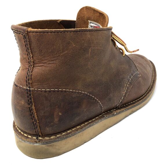 Red Wing Weekender Chukka Boots Mens Sz 9 D Leather 3322 Copper Brown No Insoles main image 6